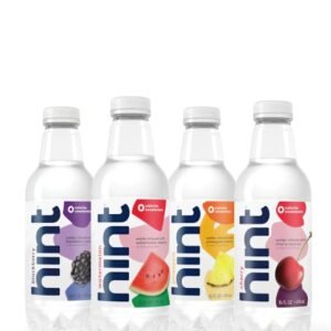 Hint Water Best Sellers Pack, 3 Bottles Each of: Watermelon, Blackberry, Cherry, and Pineapple, Zero Calories, Zero Sugar and Zero Sweeteners, 16 Fl Oz (Pack of 12)