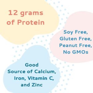 Healthy Height Grow Daily Protein Powder (Plain) - Developed by Pediatricians - High in Protein Nutritional Shake - Contains Key Vitamins & Minerals with No Added Sugar