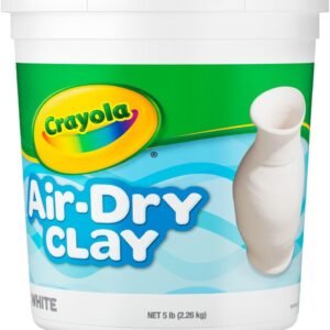 Crayola Air Dry Clay (5lbs), Natural White Modeling Clay for Kids, Sculpting Material, Bulk Craft Supplies for School Classrooms [Amazon Exclusive]