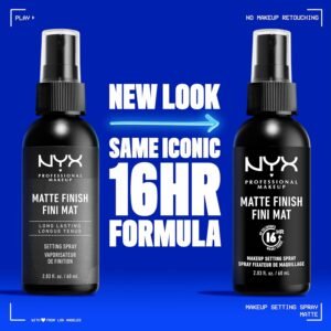 NYX PROFESSIONAL MAKEUP Makeup Setting Spray, Matte Finish JUMBO Size, Setting Spray for 16HR Make Up Wear