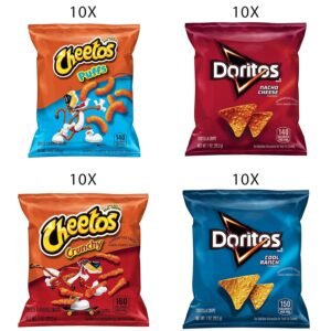 Frito Lay Doritos & Cheetos Mix Variety Pack, (Pack of 40)